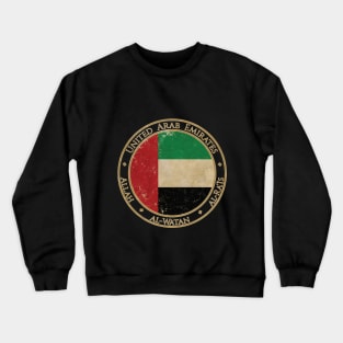 Vintage UAE United Arab Emirates Asia Asian Flag Crewneck Sweatshirt